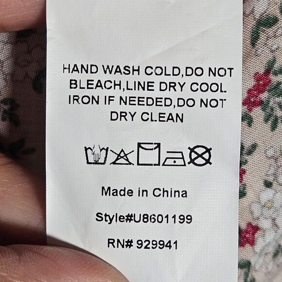 Suzanne Betro Women’s Floral Top Large – Boho Chic, Light Academia, Soft Vintage - Picture 8 of 12